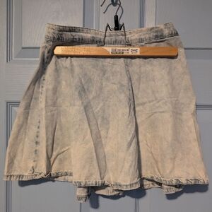Denim mini skirt